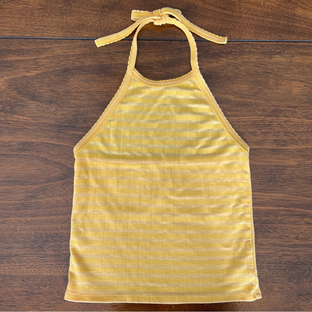 American Eagle Yellow Halter Top (Small)